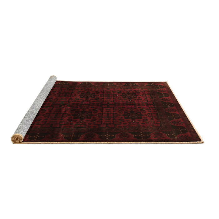 Sideview of Machine Washable Persian Brown Traditional Rug, wshtr1974brn