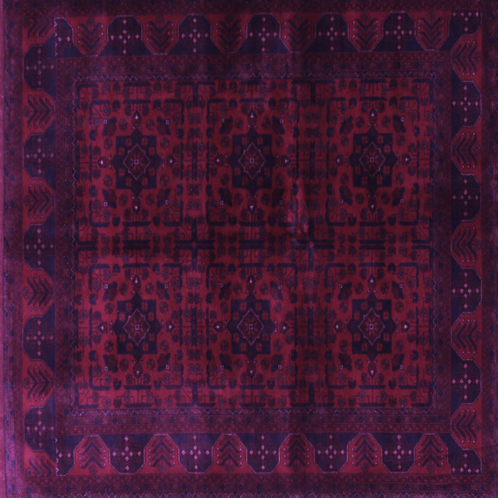 Square Persian Purple Traditional Rug, tr1974pur