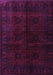 Machine Washable Persian Purple Traditional Area Rugs, wshtr1974pur