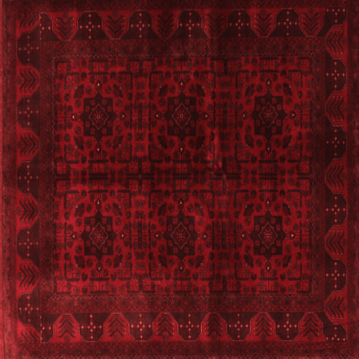 Machine Washable Persian Red Traditional Rug, wshtr1974red