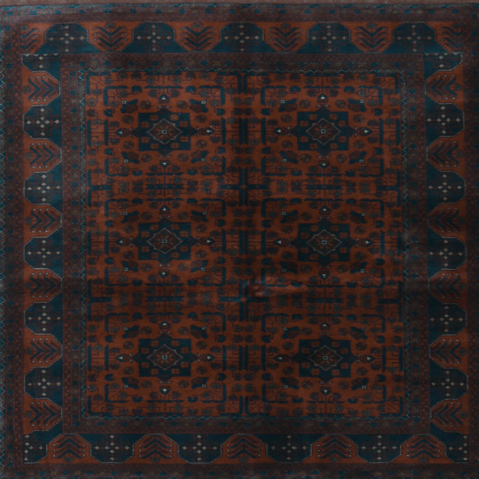 Square Persian Light Blue Traditional Rug, tr1974lblu
