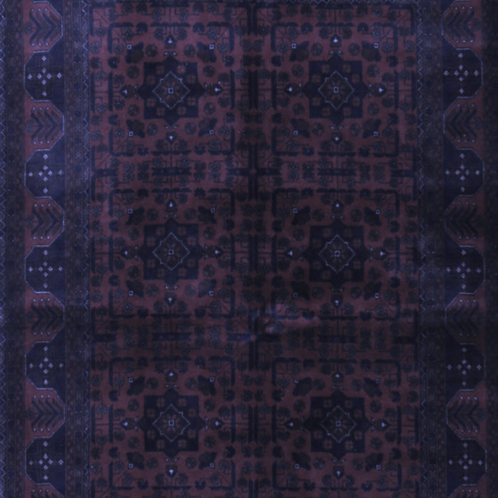 Machine Washable Persian Blue Traditional Rug, wshtr1974blu