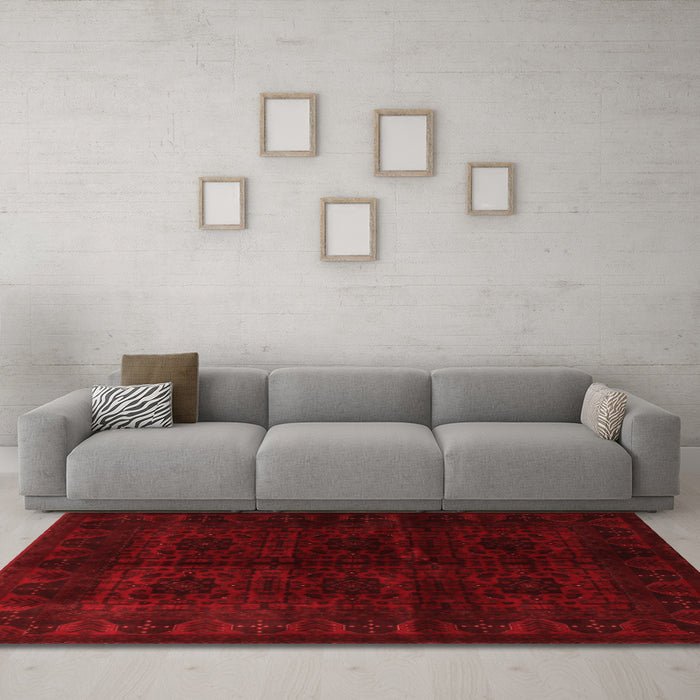Traditional Red Washable Rugs