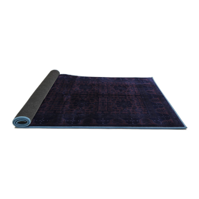 Sideview of Persian Blue Traditional Rug, tr1974blu