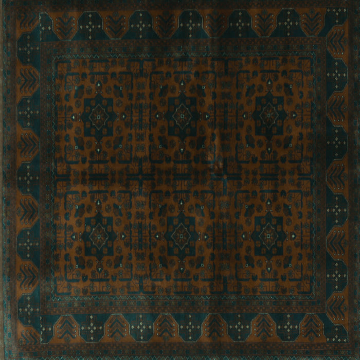 Square Persian Turquoise Traditional Rug, tr1974turq