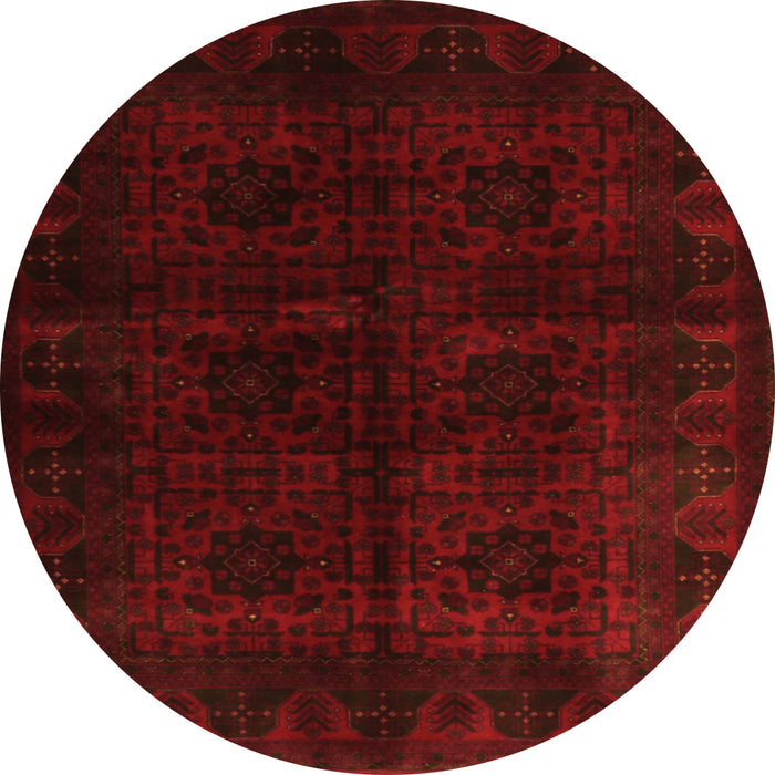 Square Persian Orange Traditional Rug, tr1974org