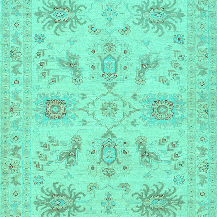 Machine Washable Persian Turquoise Traditional Area Rugs, wshtr1975turq
