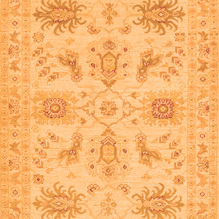 Serging Thickness of Machine Washable Persian Orange Traditional Area Rugs, wshtr1975org