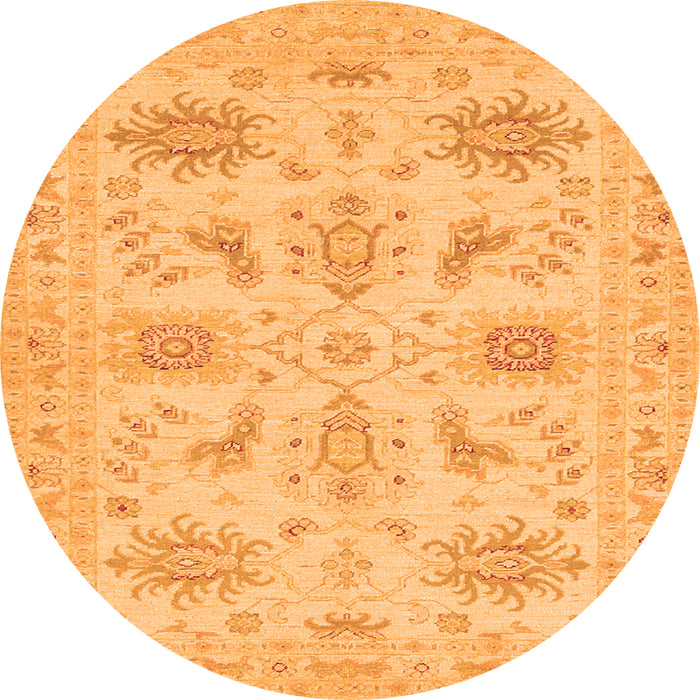 Machine Washable Persian Orange Traditional Area Rugs, wshtr1975org