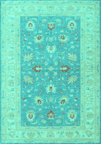 Oriental Turquoise Traditional Rug, tr1976turq