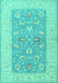 Oriental Turquoise Traditional Rug, tr1976turq