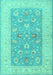 Machine Washable Oriental Turquoise Traditional Area Rugs, wshtr1976turq