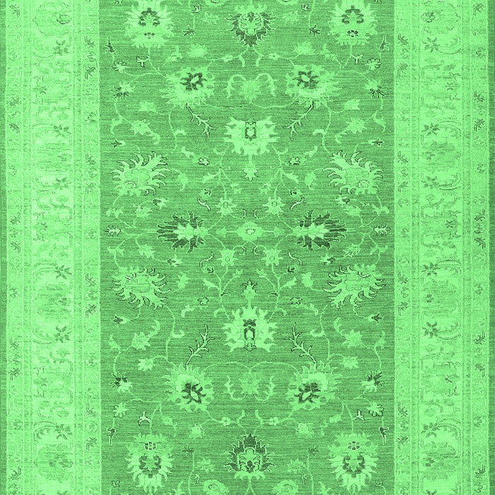 Machine Washable Oriental Emerald Green Traditional Area Rugs, wshtr1976emgrn