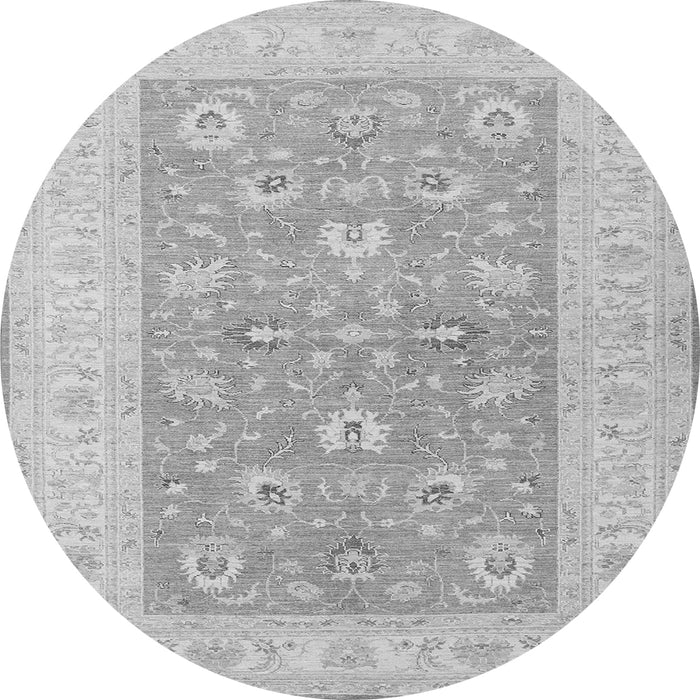 Square Oriental Gray Traditional Rug, tr1976gry