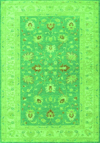 Oriental Green Traditional Rug, tr1976grn