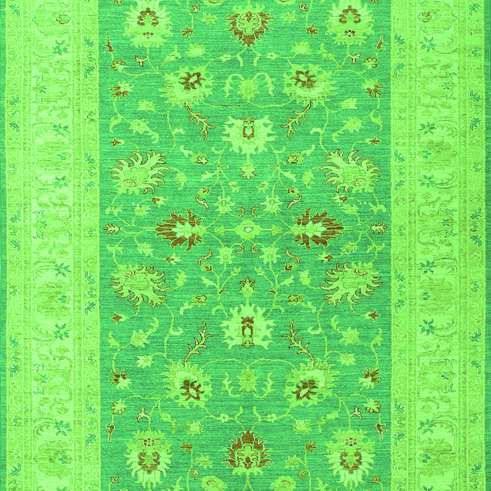 Oriental Green Traditional Rug, tr1976grn