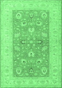 Oriental Emerald Green Traditional Rug, tr1976emgrn