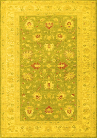 Oriental Yellow Traditional Rug, tr1976yw