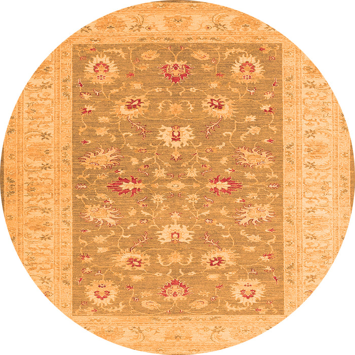 Machine Washable Oriental Orange Traditional Area Rugs, wshtr1976org