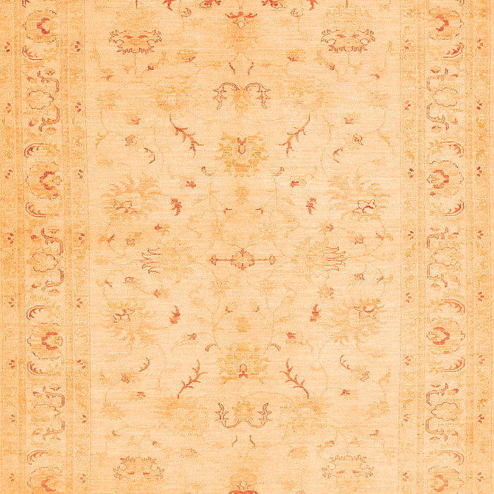 Serging Thickness of Machine Washable Persian Orange Traditional Area Rugs, wshtr1977org