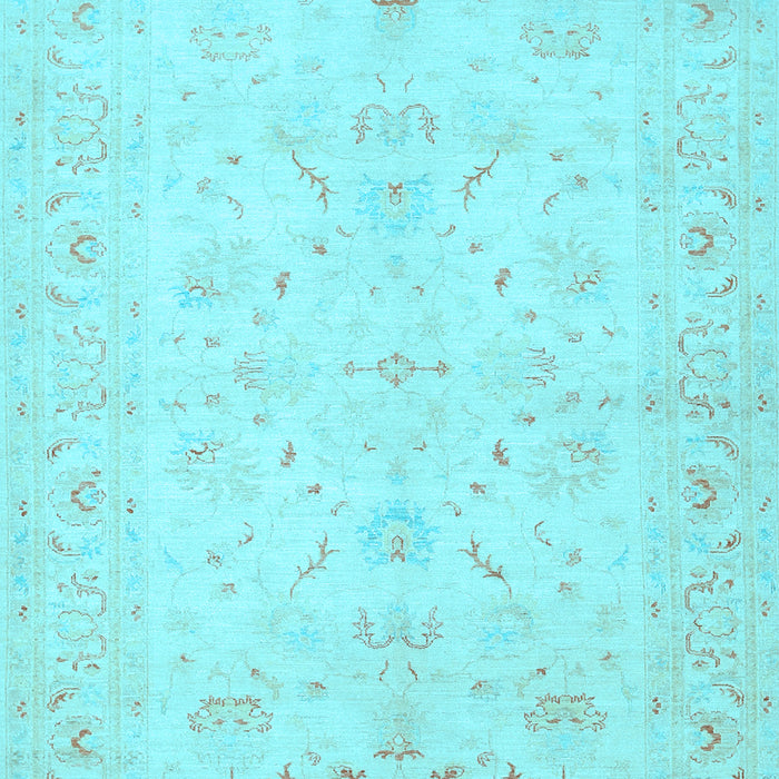 Machine Washable Persian Light Blue Traditional Rug, wshtr1977lblu