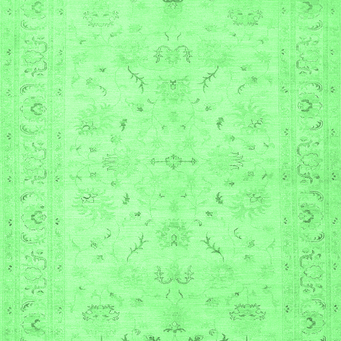 Machine Washable Persian Emerald Green Traditional Area Rugs, wshtr1977emgrn
