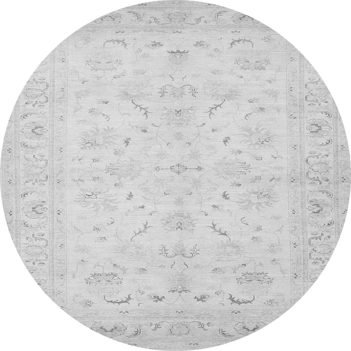 Machine Washable Persian Gray Traditional Rug, wshtr1977gry