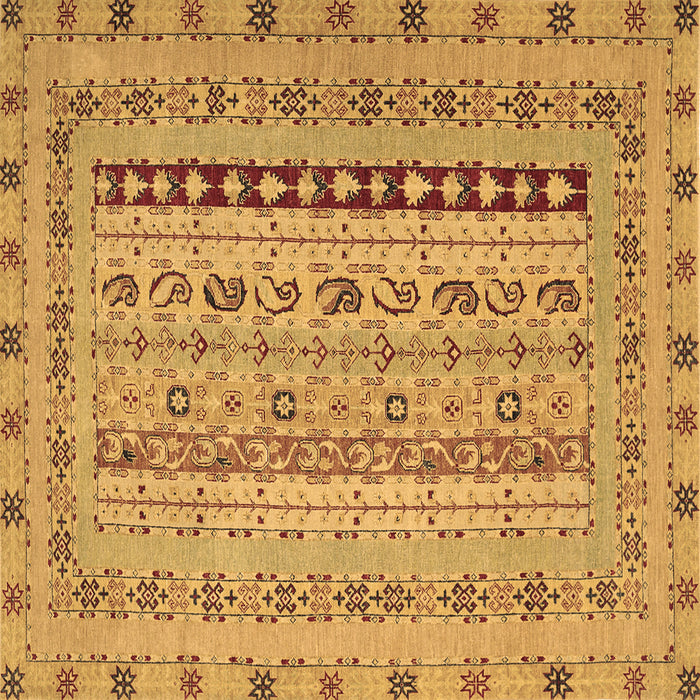 Square Machine Washable Persian Brown Traditional Rug, wshtr1978brn