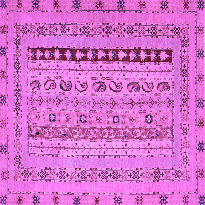 Square Machine Washable Persian Purple Traditional Area Rugs, wshtr1978pur