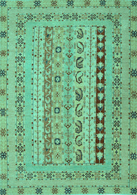 Persian Turquoise Traditional Rug, tr1978turq