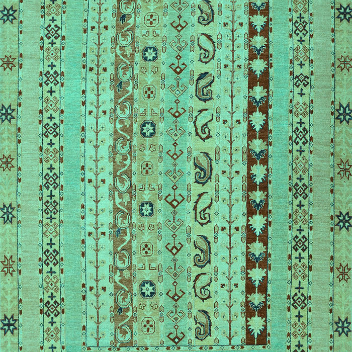 Machine Washable Persian Turquoise Traditional Area Rugs, wshtr1978turq