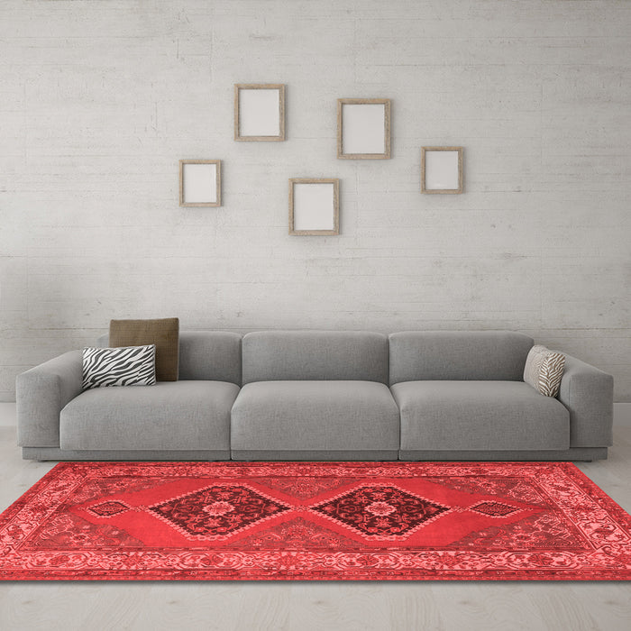 Traditional Red Washable Rugs