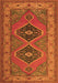 Serging Thickness of Machine Washable Persian Orange Traditional Area Rugs, wshtr1979org