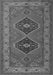 Serging Thickness of Machine Washable Persian Gray Traditional Rug, wshtr1979gry