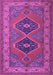 Machine Washable Persian Purple Traditional Area Rugs, wshtr1979pur