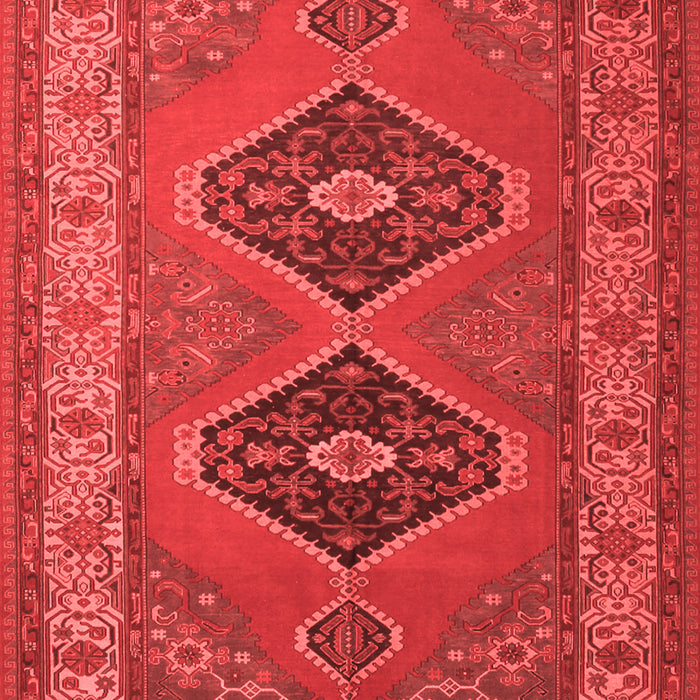 Machine Washable Persian Red Traditional Rug, wshtr1979red