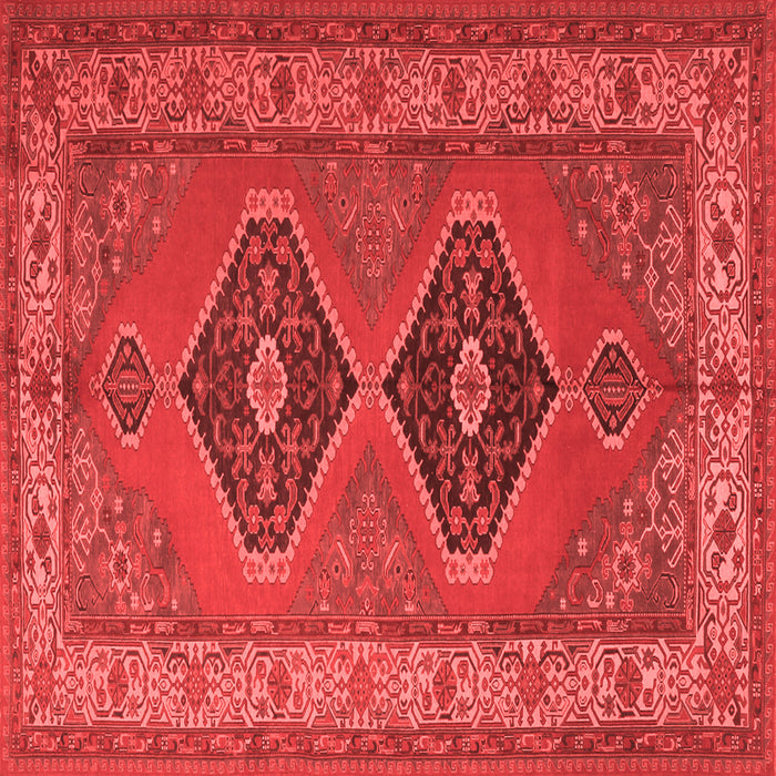 Machine Washable Persian Red Traditional Rug, wshtr1979red