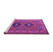 Sideview of Machine Washable Persian Purple Traditional Area Rugs, wshtr1979pur