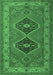 Machine Washable Persian Emerald Green Traditional Area Rugs, wshtr1979emgrn