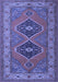 Machine Washable Persian Blue Traditional Rug, wshtr1979blu