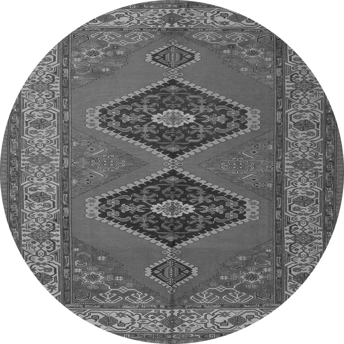 Machine Washable Persian Gray Traditional Rug, wshtr1979gry