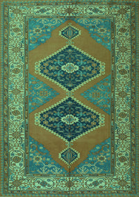 Persian Turquoise Traditional Rug, tr1979turq