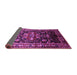 Sideview of Persian Purple Traditional Rug, tr197pur