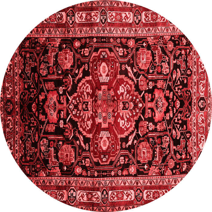 Machine Washable Persian Red Traditional Rug, wshtr197red