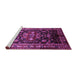 Sideview of Machine Washable Persian Purple Traditional Area Rugs, wshtr197pur