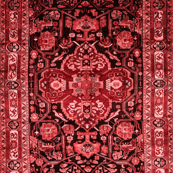 Machine Washable Persian Red Traditional Rug, wshtr197red