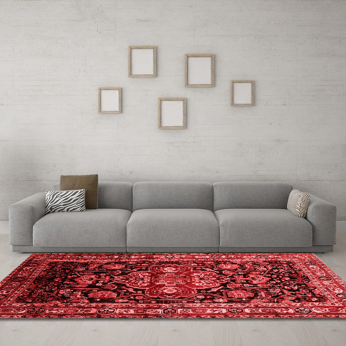 Traditional Red Washable Rugs