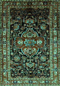 Persian Turquoise Traditional Rug, tr197turq