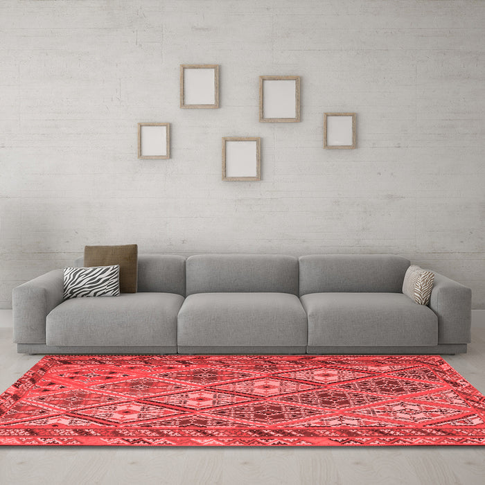 Traditional Red Washable Rugs