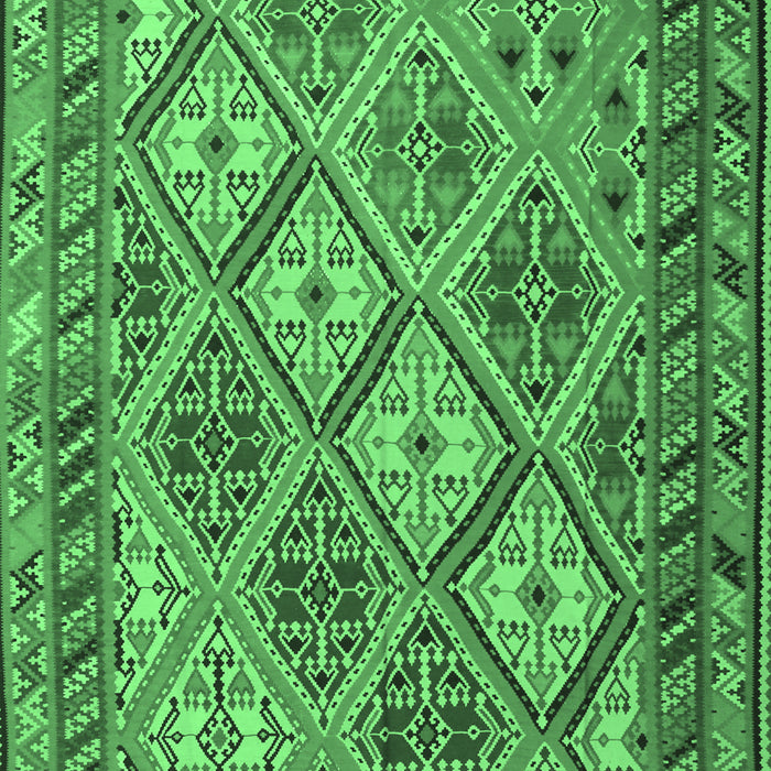 Machine Washable Persian Emerald Green Traditional Area Rugs, wshtr1980emgrn